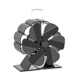 XIANGE100-SHOP Ventilator Kamin 6-Blade-Kamin-Lüfter Effizienter Heizkörper-Holz-Holzbrenner-Fan Heizlüfter (Color : A)