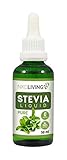 Reine Stevia Tropfen 50ml - Reines Stevia, geschmacklos - mit Glastrop