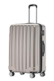 BEIBYE TSA-Schloß 2080 Hangepäck Zwillingsrollen neu Reisekoffer Koffer Trolley Hartschale Set-XL-L-M(Boardcase) (Champagner, L)