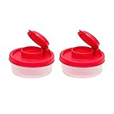kleine Salz- und Pfefferstreuer für unterwegs - Mini Streuer Set für Salz und Pfeffer mit Deckel zum mitnehmen - Perfekt für Reisen, Camping und To-Go - Verschließbar (Multicolor, 2PCS)