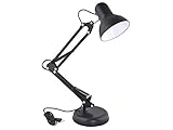 ISO TRADE Schreibtischlampe Arbeitsplatzlampe Schreibtisch-Leuchte mit Gelenk-Arm 5177