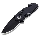 Taschenmesser Multifunktion Einhand Klappmesser, Outdoor-Messer, Survival Messer mit Messertasche, für Arbeit Wandern Camping, Vatertagsgeschenk