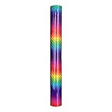 Adhesive Vinyl Roll Bastelfolie Vinyl Regenbogen, Vinylfolie Plotter Selbstklebend Vinyl Klebefolie Glitzer, Vinyl Folie Plotterfolie Für DIY Basteln Scrapbooking Plotterfolie Hobby, 30.5X100CM