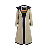 TIANYIP Jinlan Doktor dreizehnten Who Cosplay Kostüm Beige Mantel für Frauen-3XL,Vollständiger S