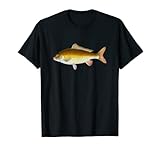 Lustiges, cooles Fischer-Hemd mit gelbem Fisch-Motiv T-S