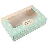 Lvcky 12 Stück Papier-Kuchenboxen für Kekse, Cupcakes, Gebäck, Verpackung, Geschenkboxen, Gebäckbehälter-Set, 20,3