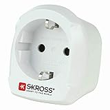 SKROSS Country Adapter Europe to UK: Reiseadapter für Reisen aus Europa in Länder, die den britischen Standard verw