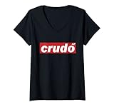 Damen Crudo T-Shirt mit V