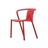 LZQDM Sessel, schlichter, moderner Kunststoff, Esszimmerstuhl, Café, Rückenlehne, für Erwachsene, Zuhause, Verhandlungsstuhl, Konferenzstuhl (Farbe: F)