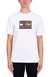 Tommy Hilfiger Herren T-Shirt Icon Earth Badge Tee Weiss (10) M