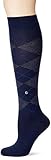 Burlington Damen Lurex Marylebone Socken, blau (dark night 6124), 36-41