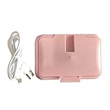 Dan&Dre Warmies Wipes Warmer,Feuchttücher Baby,Baby-Feuchttücher-Heizung Baby-Feuchttücher-Wärmer Tragbare USB-betriebene Wischtücher-Heizung