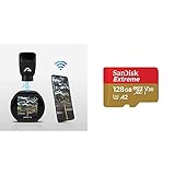 Lamax T6 GPS WiFi Mini Dashcam AutoBild empfohlen Auto Kamera - Videoregistrator Für Auto & SanDisk Extreme microSDXC UHS-I Speicherkarte 128 GB + Adapter & Rescue Pro Delux