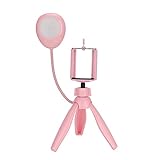 KASD Handy Fülllicht, Live Streaming Fülllicht Stativ Fülllicht faltbar mit Stativ und Handyhalter für Handys unter 6 Zoll für Beauty Make Up