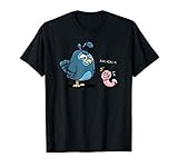 Lustiges Vogel Wurm T-Shirt - Ähh Miau?! T-S