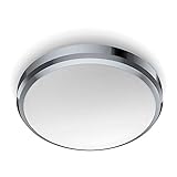 LED-Deckenleuchte, 6 W, 640 lm, 4.000 K, Chrom, Ip44, speziell für B