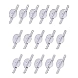 Angoily 16 Stücke Möbel Rollenräder Kleiderschrank Schrank Kleiderschrank Schiebetür Rollenrad Kunststoff Tür Rad Für Kleiderschrank Kabinett Schub