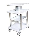 DONDOW Küche Servierwagen Tragbare Silber Schönheitssalon Rollen Mehrzweckwagen,kleine Blase auf Rädern Salon SPA Beauty Trolley mit Rollen,50 kg Last Lagerwag