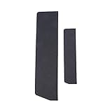 CEXTT 2 stücke Kunststoff Schwarze Abdeckung Mantel Rand Guards Santoku Protector für Edelstahl Küchenkasse 22x5.5x2