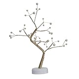 A/A enjoymentlin Bonsai-Baum-Licht – Künstlicher Tisch-Lichterbaum mit Kupferdraht, Lampe, Touch-S