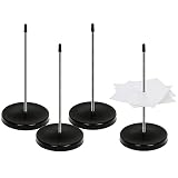ZDNT 4 Stück Bonspießer Zettelhalter Quittungshalter Kassenbon Halter Papier Spike Halte Schreibtisch Quittung Halter für Rechnung Notenpapier Schreibtisch Papier Z