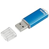Hama 8GB USB-Stick USB 2.0 Datenstick (10 MB/s Datentransfer, USB-Stick mit Öse zur Befestigung am Schlüsselring, Speicherstick, Memory Stick mit Verschlusskappe, geeignet für Windows/MacBook) b
