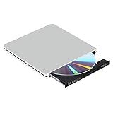 DCUKPST Externe Blu Ray DVD Laufwerk, USB 3.0 BD CD DVD 3D Blu-ray Brenner Player für PC MacBook iMac Mac OS Windows 7/8/10/Vista/X
