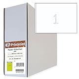 Versand-Etiketten A5 1000 Stk. 210 x 148,5 mm weiß selbstklebend - 1000 DIN A5 Bogen Großpack à 1x1 210x148mm Haftetiketten/Klebeetiketten DHL Paketaufkleber - 6135 8690 Adressetiketten bedruckb