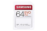 Samsung EVO Plus 64GB SDXC UHS-I U1 100MB/s Full HD Speicherkarte (MB-SC64H/EU)