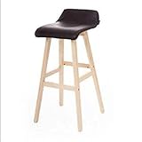 NUBAOgykongtiao Esszimmerstuhl Barhocker Nordic Simple mit Rückenlehne Barhocker Massivholz Barhocker Tisch Hocker nicht drehbar Hebebühne Freizeit Barstuhl 1226 (Farbe: E) (Farbe: D)