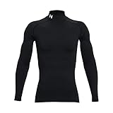 Under Armour mens ColdGear Armour Compression Mock , Black (001)/White , M