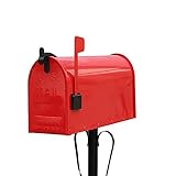 AqGwfcH Standbriefkasten, Briefkasten Abschließbare, Wasserdicht und Rostfrei, Briefkasten Personalisiert für Postgartenwohnungen 48x17x21.8