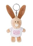 NICI 44703 Schlüsselanhänger Hase mit T-Shirt Beste Tante 10