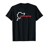 Nürburgring T-Shirt – Karte Graphic Tee Shirt Day Track Geschenk T-S
