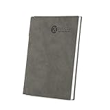 DDGQQ Kalenderbuch, Spielplan, A5 Notepad-Untermonat-Plan, Planungsplan Personal Tagebuch, Leder, Geschenke für Männer und Frauen, literarische Notizbücher, Büro- und Schulanwendung (Color : Gray)