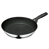 WMF Ceradur Profi Bratpfanne Induktion 28 cm, Cromargan Edelstahl beschichtet, Keramikbeschichtung, Kunststoffg