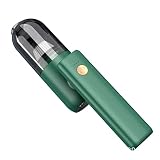 ZXCVB Handheld-Autostaubsauger Mit LED-Licht, Frei Klappbar, Tragbar, Typ-C Wiederaufladbar, Kabelloser Hochleistungs-Saugstaubsauger for Das Heimbüro (Color : Olive Green)