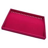 SM SunniMix Samtfach Schmuck Display Organizer Fall für Halskette Ohrring Armband - Halskettenablag
