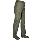 Hubertus Damen 5-Pocket Feintwill Stretchjeans mit Beintasche 10151907 Jagdhose Revierhose Grün (50)