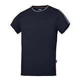 Snickers Herren AllroundWork Kurzarm T-Shirt (2XL) (Marineblau/Stahlgrau)