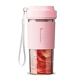 Tragbarer Mixer, Smoothie Maker Mixer Und Shakes In To Go Mit, Mini Mixer Usb, Wiederaufladbar Mit Sechs Klingen, Handmixer Sport, Reisen, Fitnessstudio, 84X84X183M