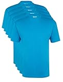 Ultrasport Herren Sport Freizeit T-Shirt mit Rundhalsausschnitt 5er Set, Blau, XL