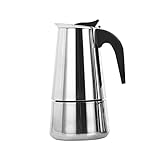 YINGTAO22-SHOP Kaffeekannen Kaffeekessel mit ergonomischem Griff Herd Top Moka Kaffeekanne Edelstahlfilter Espresso Kaffeemaschine Percolator Tool kaffeekanne Thermo (Color : B)