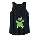 Damen Skateboarding Skelett Herren Jungen Skater Skateboard Halloween Tank Top