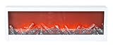 LED Wandkamin Tischkamin Kamin LED elektrisch inklusive Fernbedienung 60x20 cm (Weiß)
