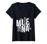 Damen Millennial Gen Generation Stress Angst, lustiger Stolzer Witz T-Shirt mit V