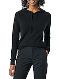Amazon Essentials Soft Touch Hooded Pullover Sweater, Schwarz, M