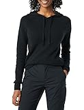 Amazon Essentials Soft Touch Hooded Pullover Sweater, Schwarz, M