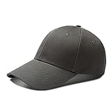 Bakicey Baseball Cap Unisex Outdoor Sonnenhut Damen Baseball Cap Baumwolle Baseball Mützen Erwachsenen Casual Hip Hop Baseboard Baseballkappe Verstellbar Herren Baseball Cap Kappe (Dunkelgrau)