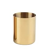 Cratone Stiftehalter Gold Make-up Pinsel Halter Blume Vase Desktop Storage Container für Haus Büro 10 * 8cm g